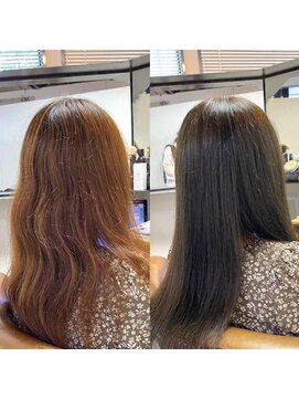 カミケン 方木田店(kamiken.) ナチュラル上品ふんわり大人ストレート【カミケン方木田店】