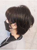 くせ毛風ショート(ショートパーマ、北習志野)
