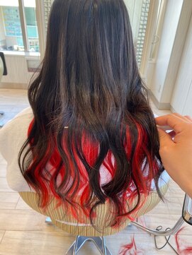 ビス フルール 日暮里店(Vis fleur) インナーカラー/ワインレッド