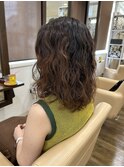 スパイラルくるくるパーマスタイル