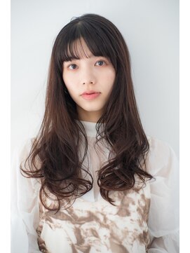 ベンジー 天神店(benji) 韓国風☆前髪パーマ♪ロングレイヤーカット♪ココア☆