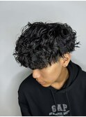 波巻きパーマスパイラルパーマツイストスパイラルパーマメンズ
