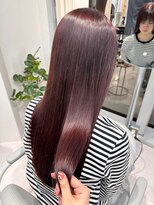 ハニー 町田(HONEY)&nbsp;ツヤ髪暖色カラー　ボルドーレッド　チェリーグレージュ