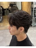 ジェントルバックジェントルショートダウンパーマメンズ韓国ヘア