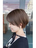 ショート×アッシュベージュ