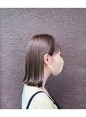 大人可愛いひし形ハンサムショートボブ前下がり
