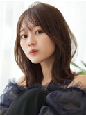 【F】大人かわいい似合わせ小顔カットくすみベージュカラー