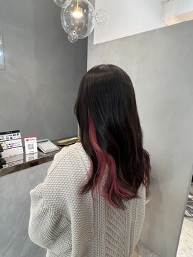 ジーナエス 札幌(Zina S) インナーカラー×ピンク