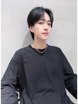 【田中杏実】韓国メンズコンマヘア×暗髪カラー
