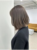 伸ばし中ボブで楽しめるレイヤーボブ
