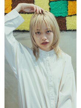 美容室 キムラ 金髪　と　ウルフ