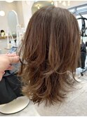 大人可愛い☆ミディアムレイヤー☆クラゲヘアー◎20代～50代