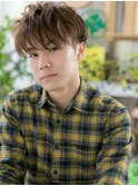 ■カーキ西海岸抜け感ツーブロックショート108戸頭10代20代30代