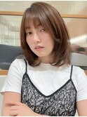 レイヤーボブ大人かわいいフェイスレイヤーミントアッシュ