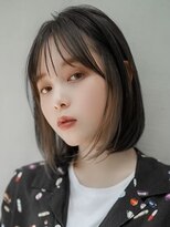 ギークス(GEEKS) 【GEEKS渋谷】伸ばしかけボブ/インナーカラー/冬ヘア/グレージュ