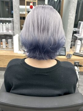 全頭ブリーチ/デザインカラー/シャギー