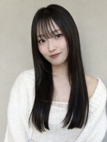 トリッカ 銀座(tricca)&nbsp;韓国風ストレート/黒髪ロング/艶ストレート/シースルーバング