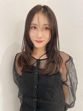 レイラバイアフロート 吉祥寺(Lila by afloat) 2wayバング/顔まわりレイヤー/レイヤーカット/グレージュ