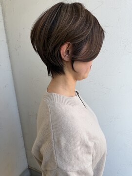 ジュエ ヘアー デザイン(Jue hair design) 白髪ぼかし×くびれショート／４０代／５０代／知立市