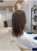 伸ばしかけ、ほんのりレイヤーミディアムボブ