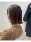 切りっぱなしボブ/ラインボブ/内巻きボブ/前下がりボブ