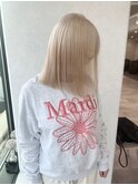 横浜で叶えるホワイトブロンドのミディ