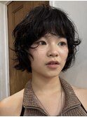ボブパーマフレンチボブショートウルフマレットヘア