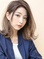 ユージュアル(THE USUAL) デジタルパーマミルクティーブロンドワンホンレイヤー夏 35