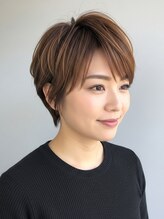 フープ 川越(hoop)&nbsp;ベリーショート川越/ハイライト/白髪ぼかし/白髪染め