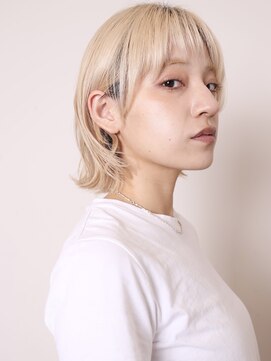 ヨファヘアー 岡本店(YOFA hair) 似合わせカット30代40代50代ハイトーンハンサムショート0706