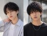 【men's人気No.1】メンズカット+ツイストスパイラルパーマ+眉カット