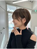ダークパープル/ナチュラルショート/ミルクブラウン/夏/仙台