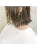 脱赤み♪グレージュボブ。