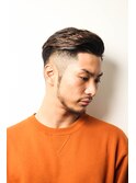 かき上げヘアショートレイアーくせ毛風パーマトランクスヘアa5