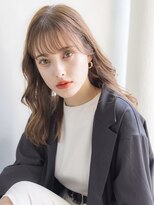 《オオタキマサシ》シースルー　ゆる巻き　ベージュスタイル