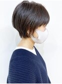 【morio成増/ムラマツ】大人クールショート　黒髪　オフィス