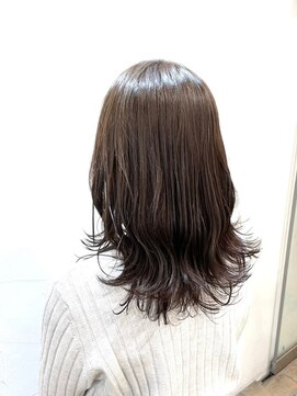 ネオリーブアオバ 高田馬場店(Neolive aoba) アディクシーカラーグレージュで仕上げた大人可愛いミディアム