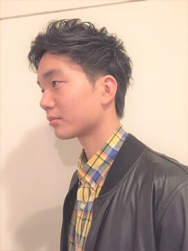 アンティコ(Antico) ショートアップバングパーマイケメン短髪ツーブロックモテ髪