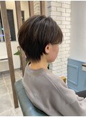 くせ毛を活かしたショートカット/脱縮毛矯正/脱白髪染め
