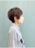大人の束感ショート _ モカブラウン