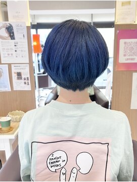 エル バイ ファースト(L by first) 【L by first】サファイアブルー×ショートマッシュ◎30代40代