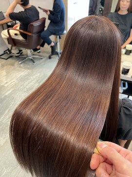 アディクト 東陽町西口(addict) ツヤツヤ髪になる髪質改善＿チョコブラウン＿ロング［東陽町］