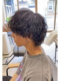 20代30代40代/コンパクトウルフ×ツイスパ/ショートパーマ