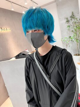 サンド 鹿児島中央(sand) 黒髪/グレーベージュ/レイヤーロング/前髪パーマ[鹿児島駅]