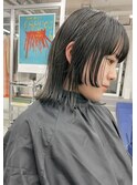 【南船場/hen】ウルフカット　フェイスレイヤー