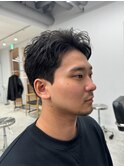 ショートパーマツイストスパイラルパーマメンズ東区松崎