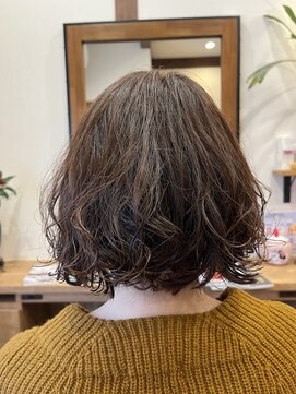 リツプス(LIPS) ワンレングス×パーマ