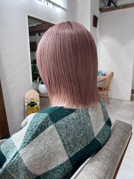 アドア 横浜(ADORE) 【ADORE横浜】ピンクベージュ×ブリーチカラー