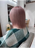 【ADORE横浜】ピンクベージュ×ブリーチカラー