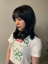 ノラ シブヤ(NORA)&nbsp;ルーツカラー/レイヤーカット/ウルフカット/ブルーカラー